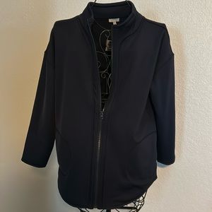 Talbots tech fleece mock neck jacket